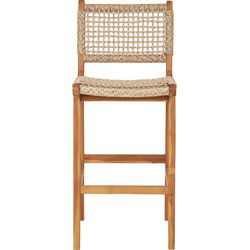 Barstoel Naturel Teak - 55x45x95cm - Derby