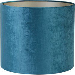 Light & Living - kap - Gemstone - blauw - textiel - Ø 35cm - E27 - 2235798