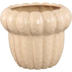 PTMD Bloempot Samaran - 25x25x21 cm - Keramiek - Creme