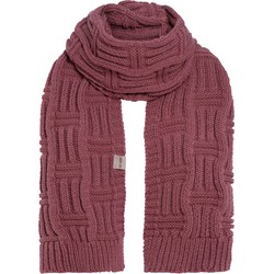 Knit Factory Bobby Gebreide Sjaal Dames & Heren - Stone Red - 200x30 cm