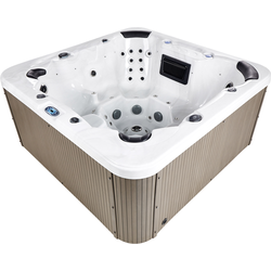 Beliani VILLARRICA - Whirlpools voor buiten-Wit-Acryl
