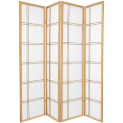 Fine Asianliving Japanse Kamerscherm B180xH180cm 4 Panelen Shoji