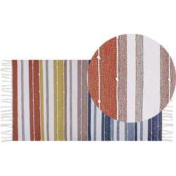 Beliani TOZAKLI - Gevlochten-Multicolor-Synthetisch materiaal