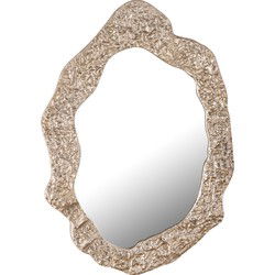 PTMD Morina Champagne Alu Mirror Organic Oval Shape