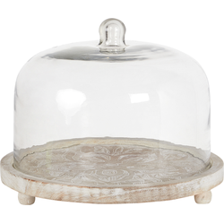 FAJUM - Cupcake standaard - Lichthout  - Glas