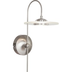 Moderne Wandlamp - Steinhauer - Glas - Modern - E27 - L: 180cm - Voor Binnen - Woonkamer - Eetkamer - Zilver