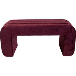 Halbankje Burgundy Stof - 99x38x46cm - Sera