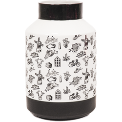 Vase - Ceramic - Dutch Black - 19x19x30cm