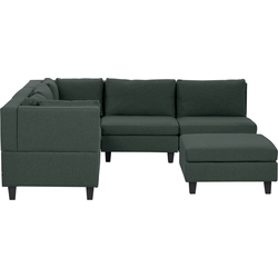 Beliani UNSTAD - Modulaire Sofa-Groen-Polyester