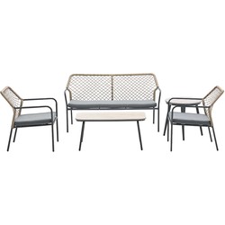 Garden Impressions Ross loungeset 5-delig - taupe