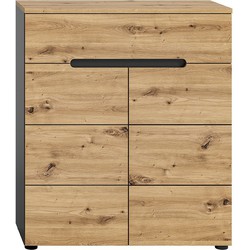 Schoenenkast met 2 deuren en 1 lade L80 cm - CANU