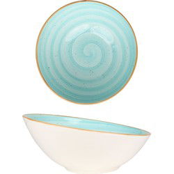 Bonna Kommetje - Aqua - Porselein - 22 cm (850cc) - set van 6