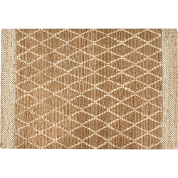 Beliani ZORAVA - Laagpolig-Beige-Jute