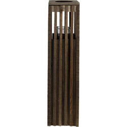 Clayre & Eef Windlicht Bruin Hout