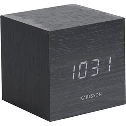 Karlsson - Wekker Mini Cube - Zwart