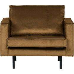 BePureHome Rodeo Fauteuil Velvet Honing Geel