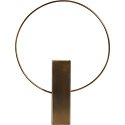 BePureHome Ring Vaas - Metaal - Antique Brass - 40x31x6