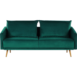 MAURA - Driezitsbank - Groen  - Fluweel