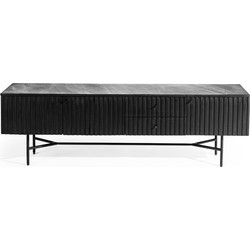 Furntastik Tv-meubel Coria, 175 cm, zwart