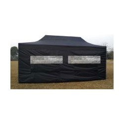 Partytent Easy Up Aluminium 3 x 6 meter met zijwanden in Zwart