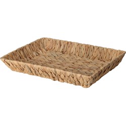 H&S Collection Broodmand - gevlochten riet - naturel - 38 x 28 x 6 cm - broodmand