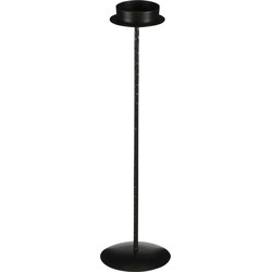 Mica Decorations Kandelaar Kantas - 15x15x56 cm - Ijzer - Zwart