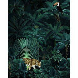 Komar fotobehang Jungle Night groen - 200 x 250 cm - 611626