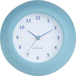 Wandklok Tender Rib - Mistig blauw - Ø25cm