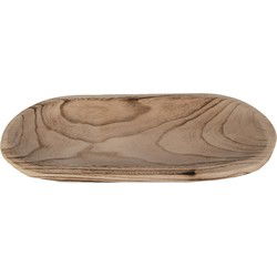 Clayre & Eef Decoratie schaal  40x18x4 cm Bruin Hout Rechthoek Fruitschaal
