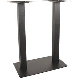 LABEL51 Bartafel Tafelpoot Dubbel - Zwart - Metaal - Dubbel - 92 cm