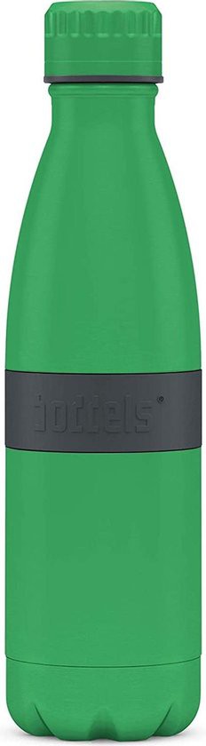 Boddels TWEE+ Thermosfles drinkfles - 0,5 liter - Groen/Grijs - 