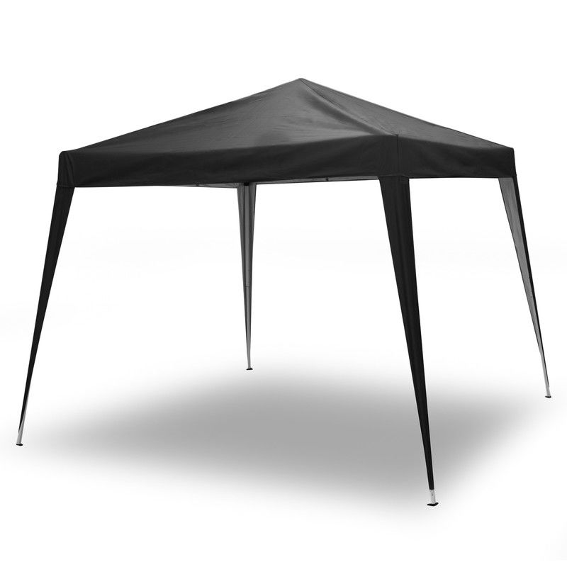 Partytent opvouwbaar / Vouwtent Paviljoen 330x330 cm - Zwart - 