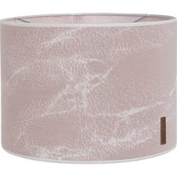 Baby's Only Gebreide lampenkap babykamer - Hanglamp Marble - Oud Roze/Classic Roze - Ø30 cm - Inclusief pendel - E27 fitting - 60 watt