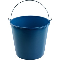 Emmer blauw 16 liter 32 x 28 cm schoonmaakartikelen - Emmers