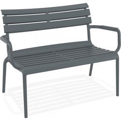 AROMA XL tuinbank 116x70x75 cm Grijs