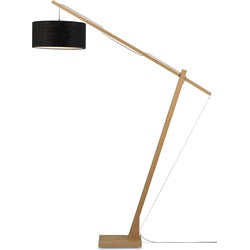 Vloerlamp Montblanc - Bamboe/Zwart - 175x47x207cm