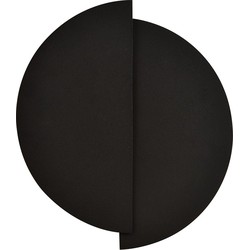 Minimalistische wandlamp Caruso Zwart