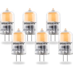 Groenovatie G4 LED Lamp 2W COB Warm Wit Dimbaar 6-Pack