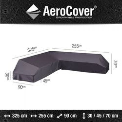 Loungeset platformhoes rechts 325x255x90xH30/45/70 cm - AeroCover