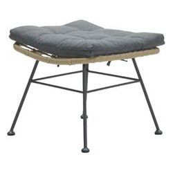 Voetenbank voor Luna/Libelle - natural rotan - mystic grey