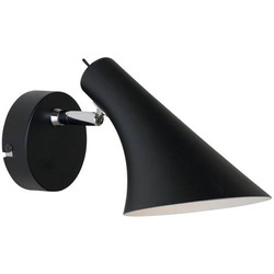 Wandlamp design zwart of wit E14 145mm diameter