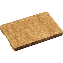 Professionele FSC® Houten Bamboe Snijplank, met verzonken handgrepen | Dikke snij plank | Afm. 36 x 24 x 3 Cm. | Pro Snijplank