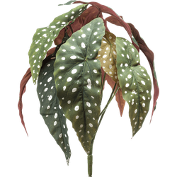 Begonia maculata bush 33 cm /12lvs kunstbloem zijde nepbloem
