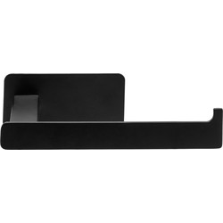 XIVADA WC rolhouder Nova - Zelfklevend - RVS - Plakstrip - Zwart