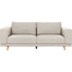 NIVALA - Driezitsbank - Lichtbeige - Polyester