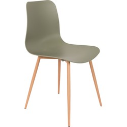 Housecraft Living Leon Eetkamerstoelen Groen - Set van 2