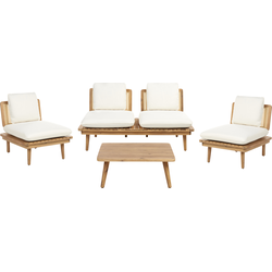 ACCADIA - Loungeset - Lichtbeige - Acaciahout