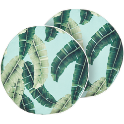 BOISSANO - Tuinkussen set van 2 - Lichtgroen -  40 cm - Polyester