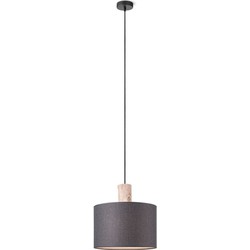 Home sweet home hanglamp 30 cm - linnen / zwart