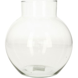 Hakbijl bol vaas/terrarium - D19 x H20 cm - transparant glas - Vazen